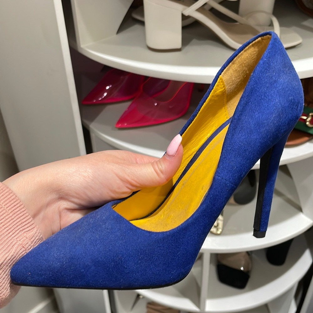 Blue heels